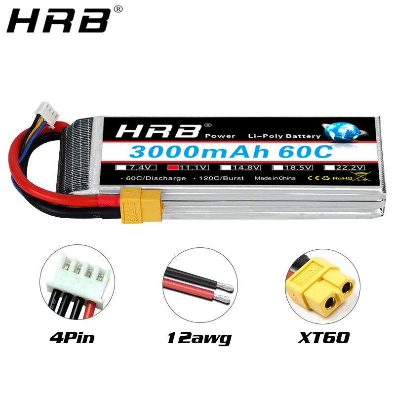 HRB lipo Battery 2S 3S 4S 6S 5 - đánh giá và giá 4S Lipo Battery 14.8V 6000Mah